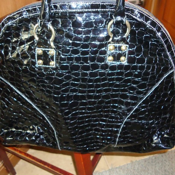Black Patent Leather Satchel NWOT - Picture 11 of 16